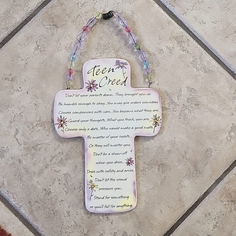 Teen Creed plaque